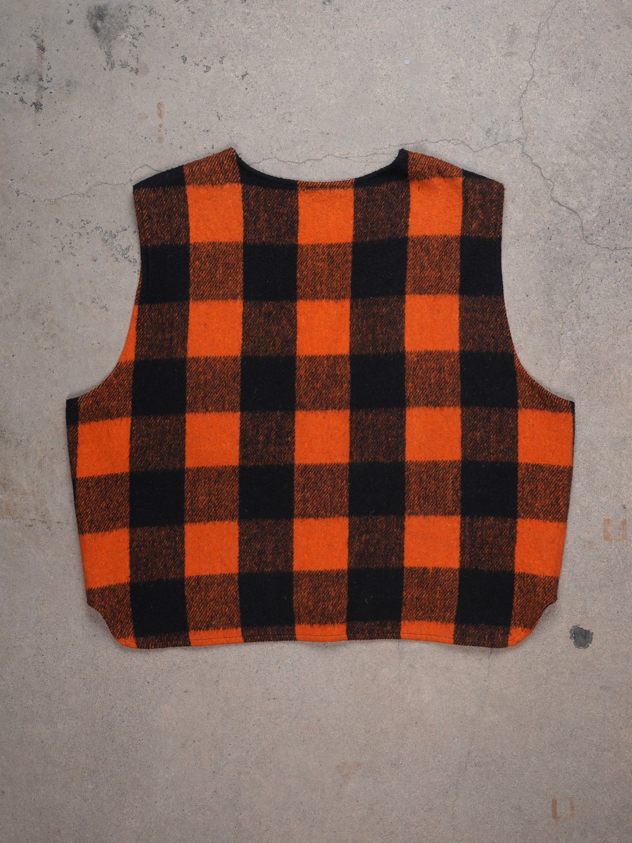 1960S - PLAID WOOL VEST