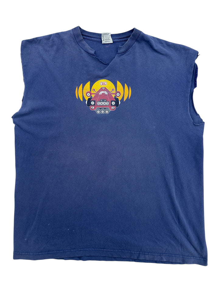 1990s Three Eleven Sound System No Sleeve Shirt
