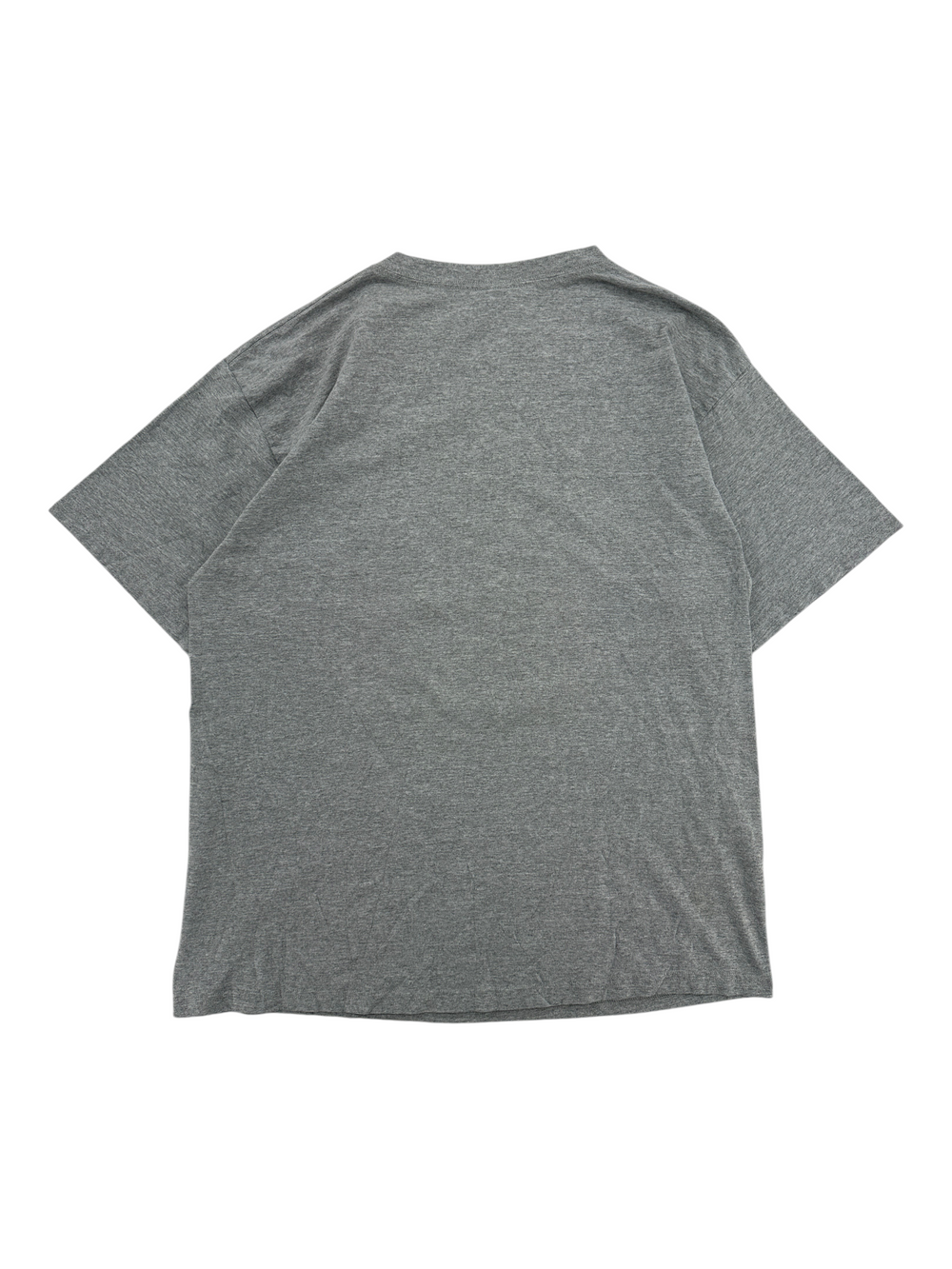 Exile Vintage grey 1990s Disney World Magic Kingdom t-shirt, back view of a plain cotton crew neck shirt in size XL.