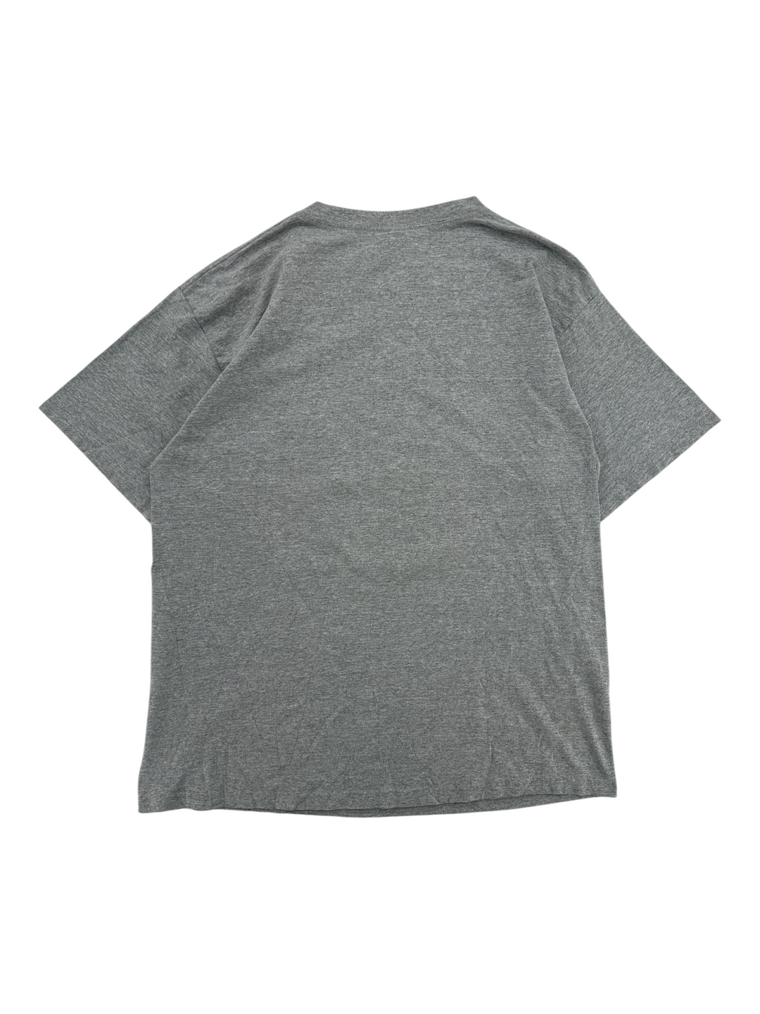 Exile Vintage grey 1990s Disney World Magic Kingdom t-shirt, back view of a plain cotton crew neck shirt in size XL.