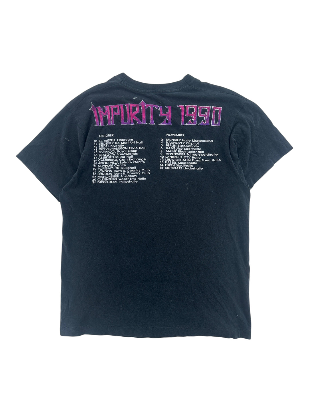 1990s New Model Army "Impurity" T-shirt