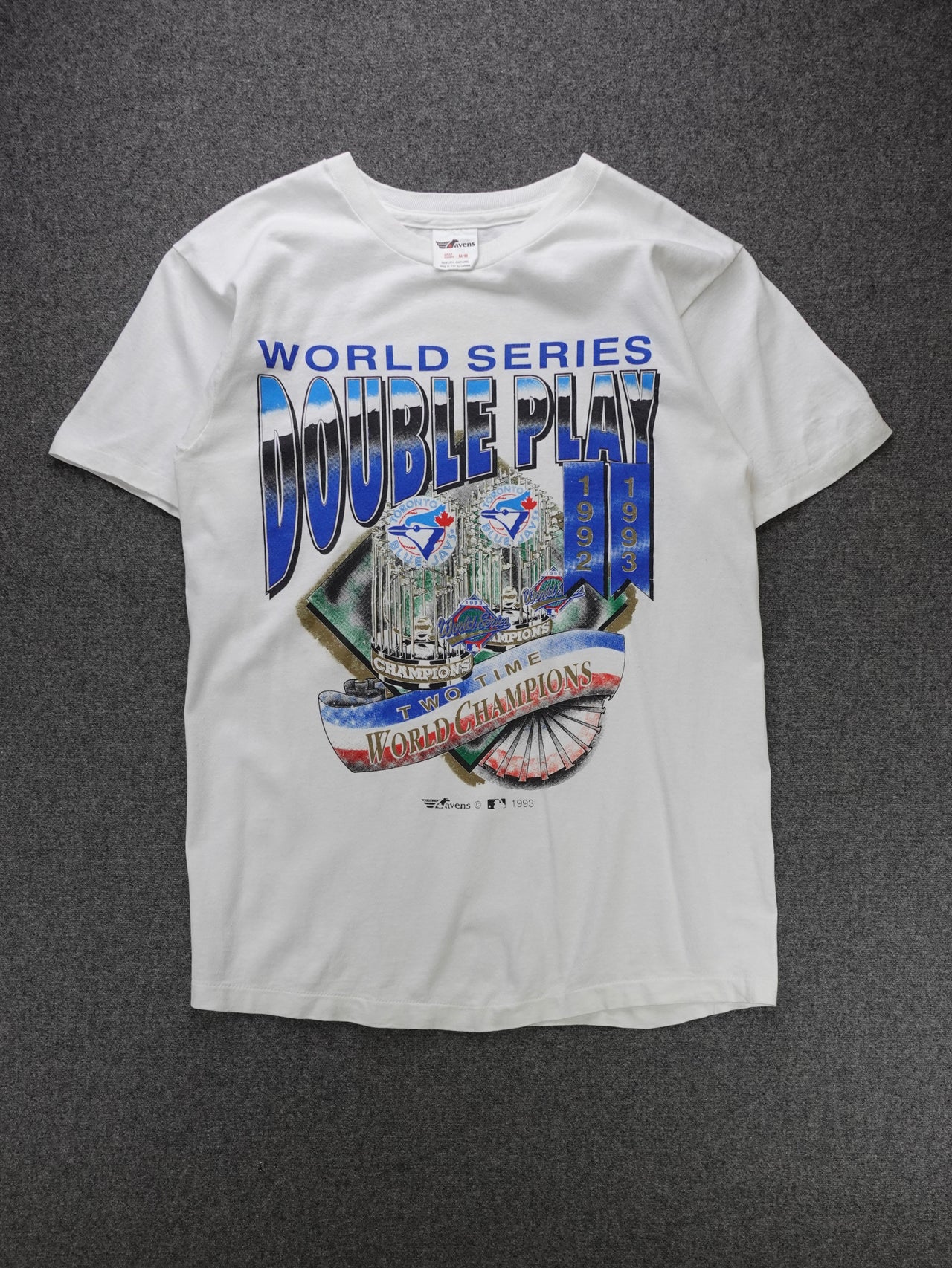Vintage 1993 - Blue Jays Two Time World Series Champs T-Shirt