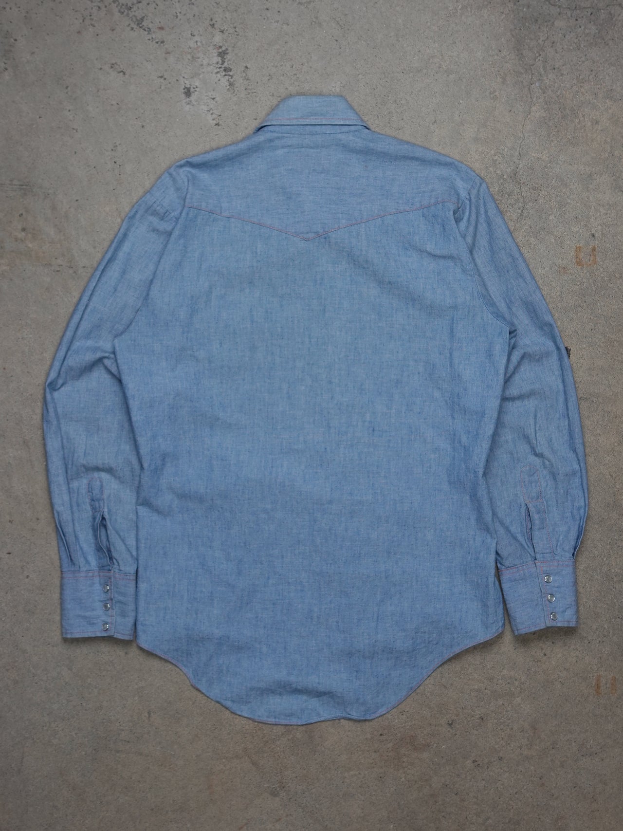 Big Valley Western Long Sleeve Denim Western Shirt (L)