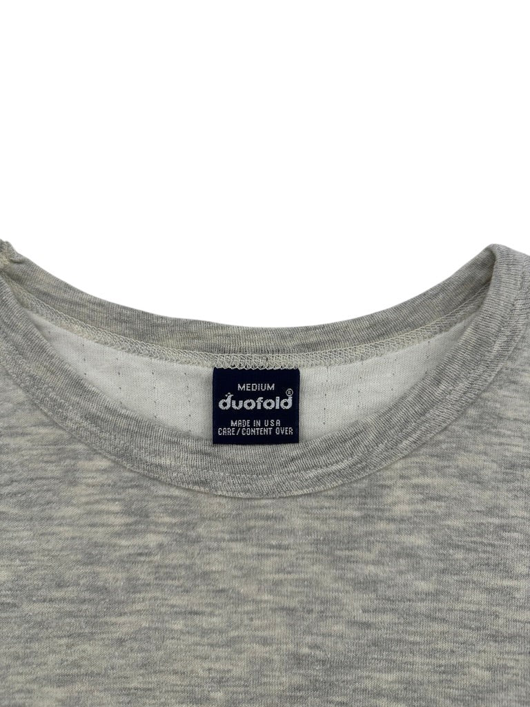 1980s Duofold Grey Long Sleeve Thermal Shirt
