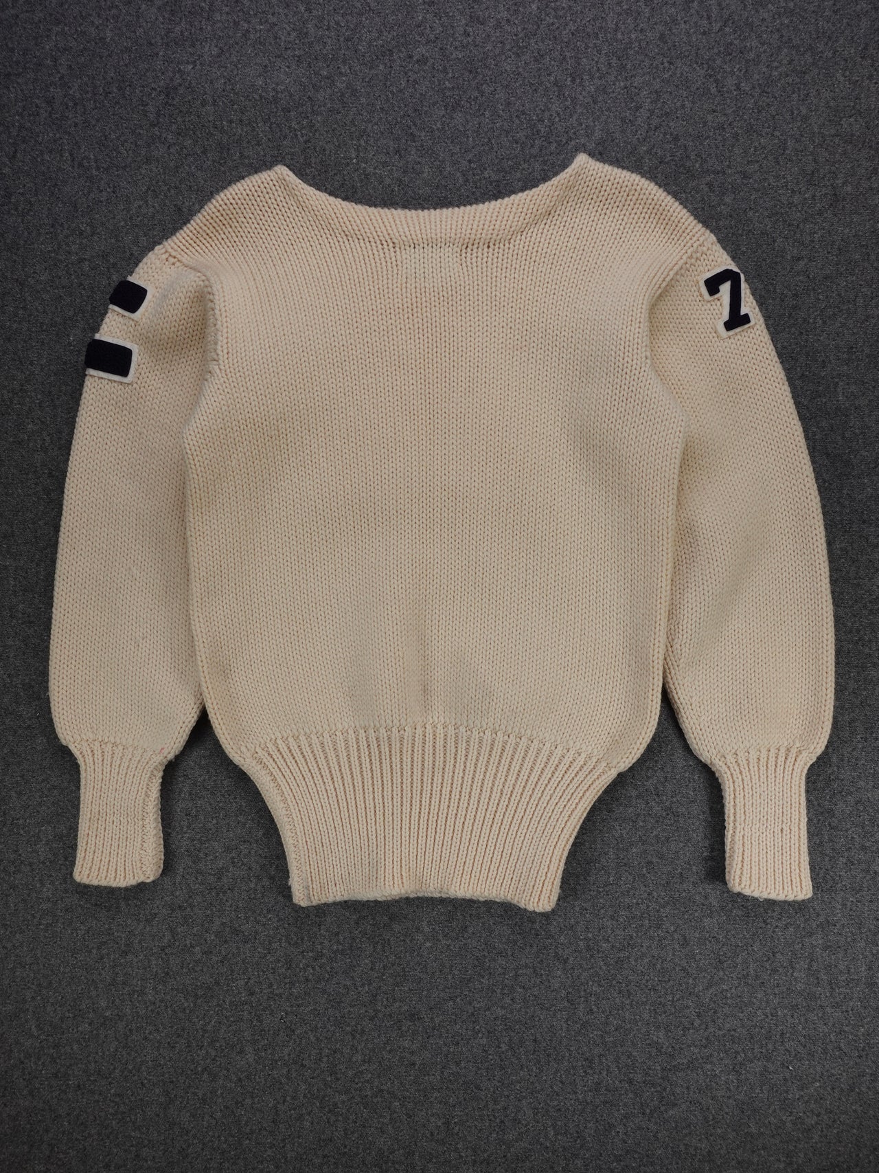 1950s - Lanza Wool Knit Letterman Sweater "A Sharon"