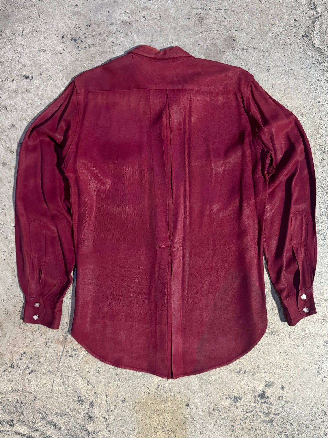 1950s - Gabradine Western Snap Button Shirt by Summit Westmount MFG