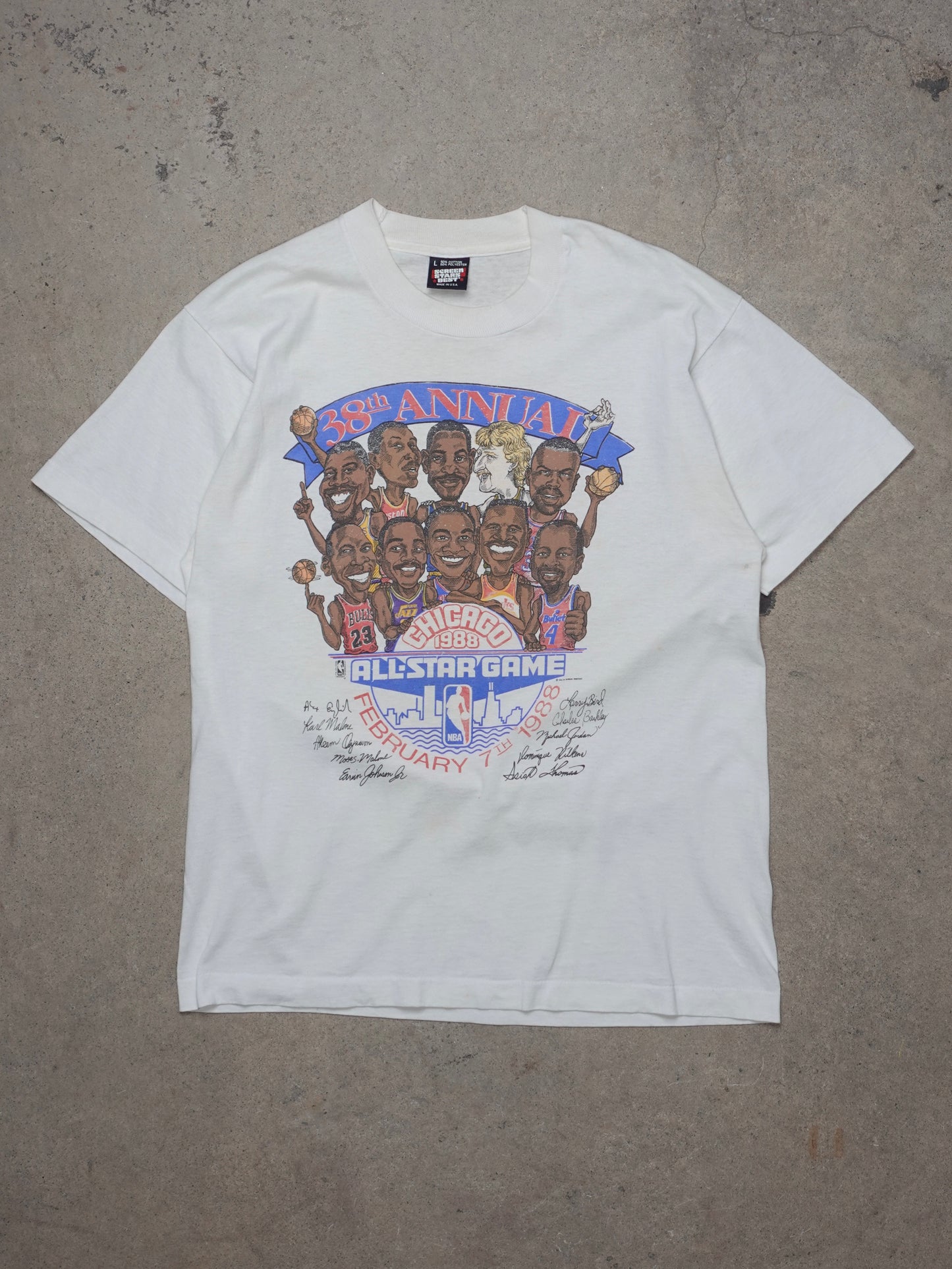 1988 - 38TH ANNUAL NBA ALL STAR GAME T-SHIRT