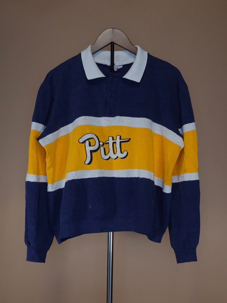 1980s - University of Pittsburgh “Pitt Panthers” Polo Shirt