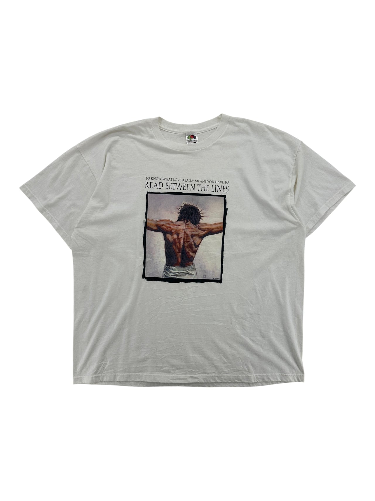 2000s Jesus "Read Between The Lines" T-shirt