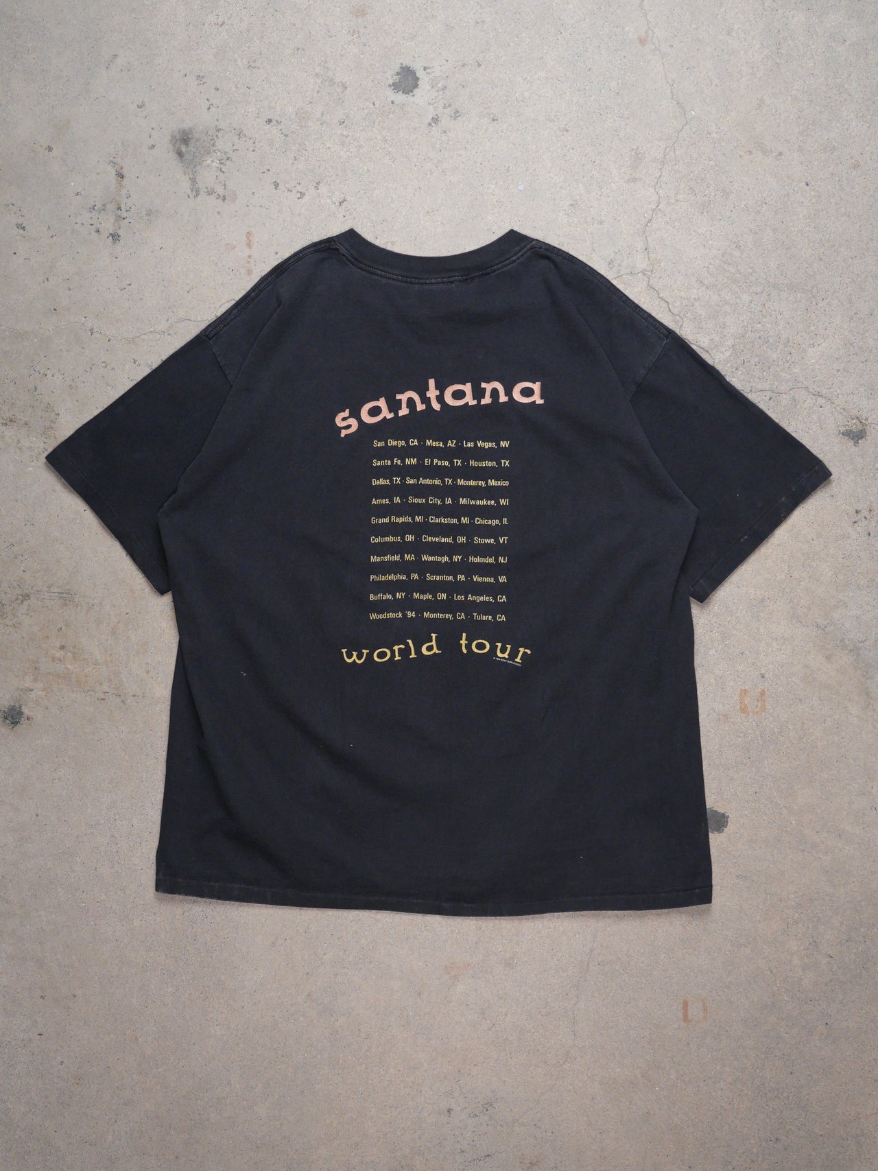 Vintage 1994 - Santana World Tour T-shirt