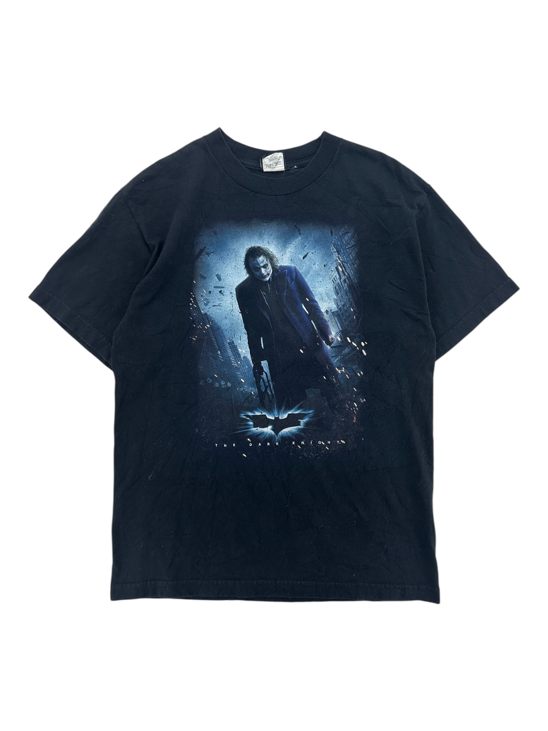 Exile Vintage 2008 The Dark Knight Joker graphic t-shirt in black with movie poster print