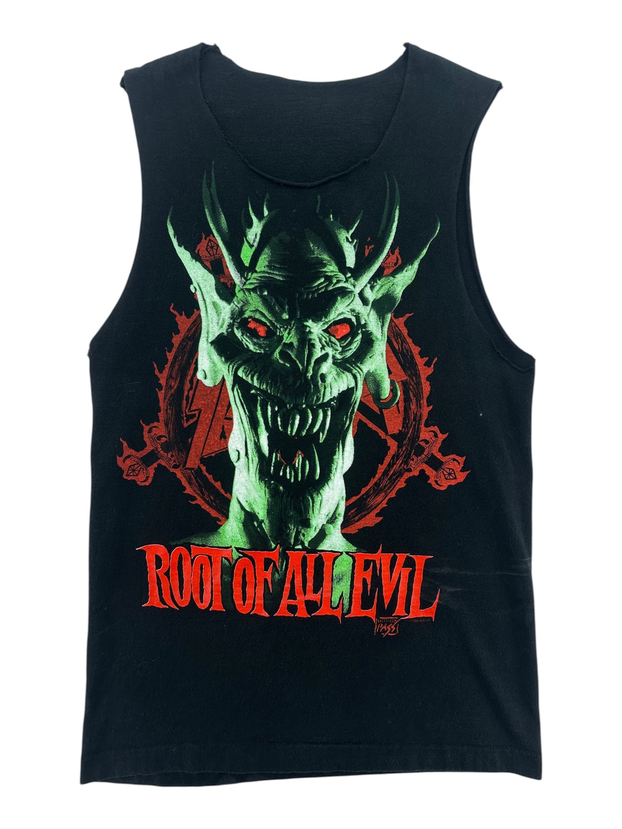 1980s Slayer "Root Of All Evil" T-shirt