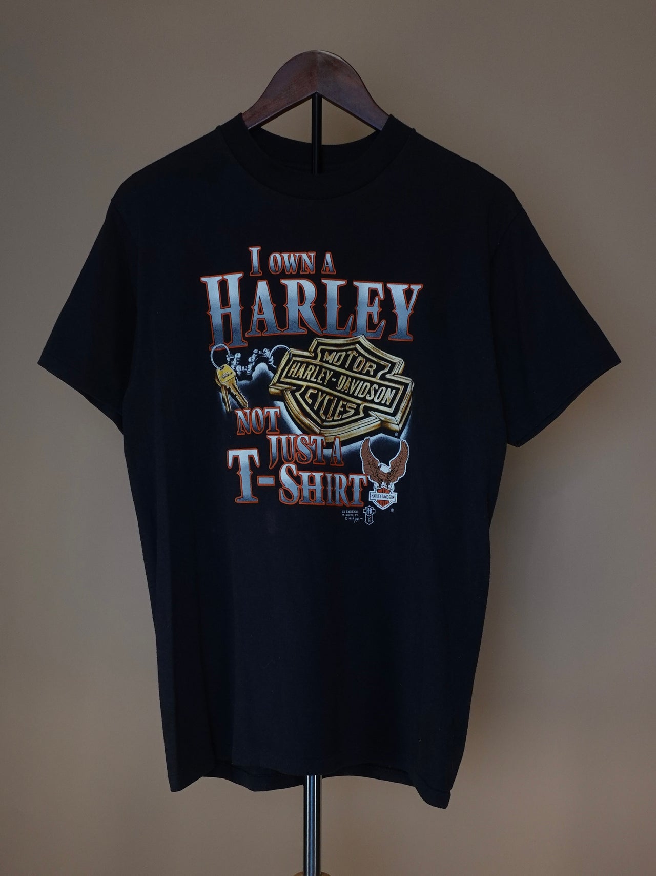 1980s- Harley Davidson 3D Emblem “Owner” T-Shirt