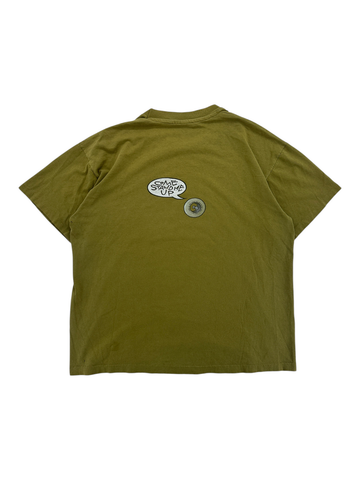 Exile Vintage 1994 Soundgarden band t-shirt in olive green with Come Stand Me Up graphic on the back