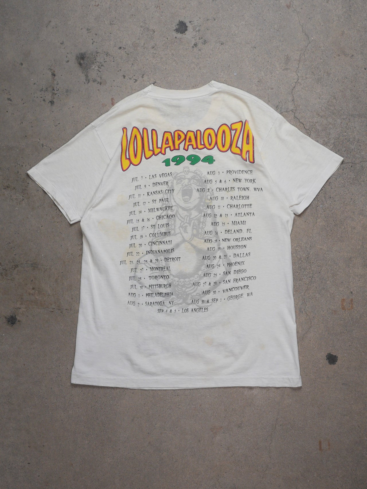 Vintage 1994 - 94' Lollapalooza T-shirt