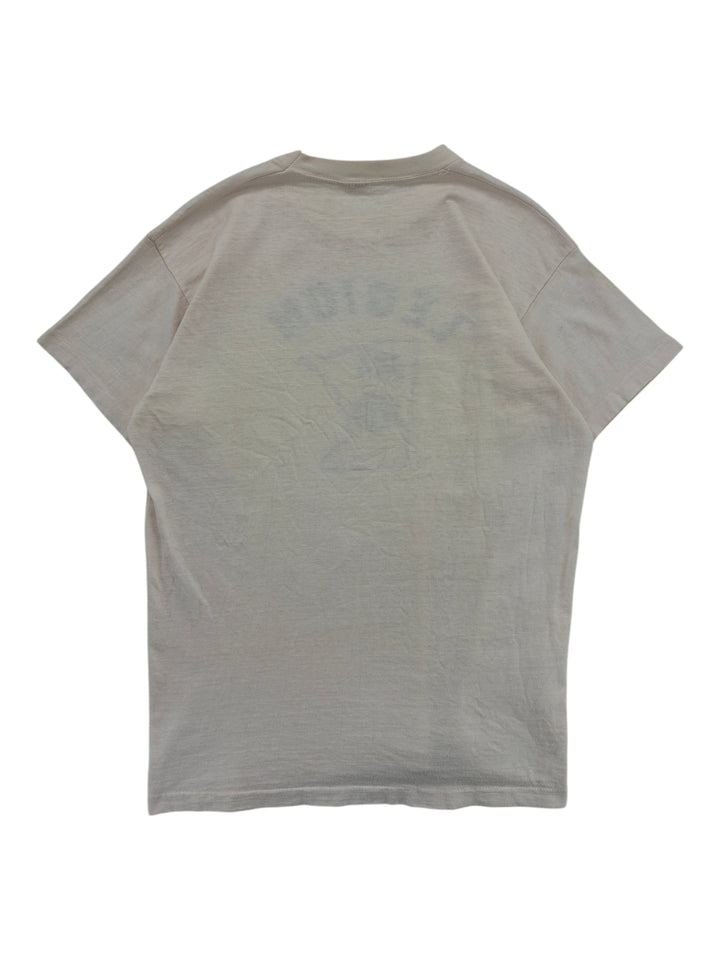 Exile Vintage 1970s Legion Boys State cream t-shirt, back view showing vintage graphic print