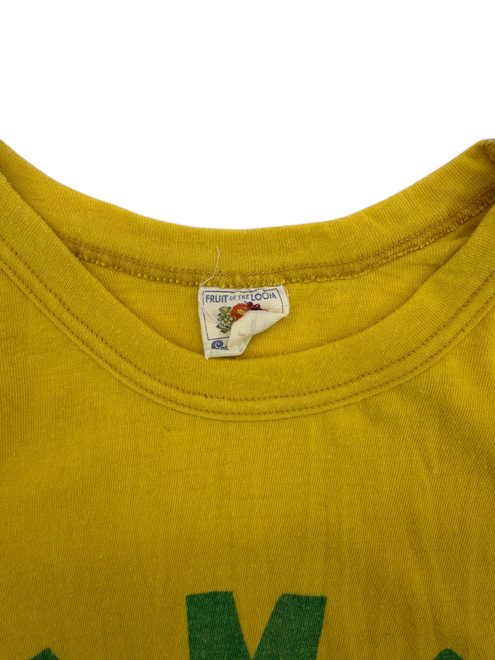 Exile Vintage yellow 1970s N.M.M Golf Annual t-shirt with Fruit of the Loom neck tag