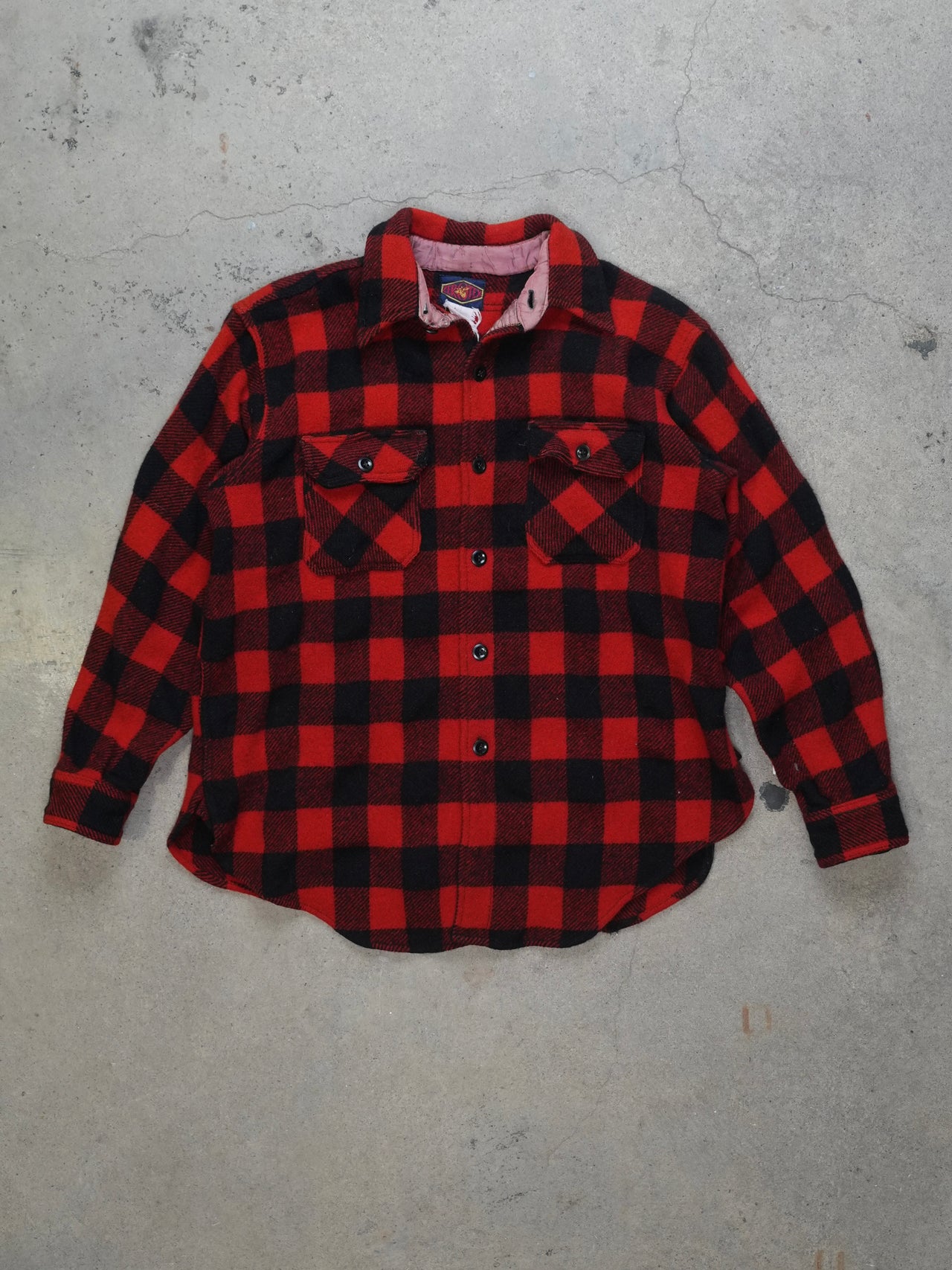Vintage 1960s - Zerotex Plaid Flannel Shirt