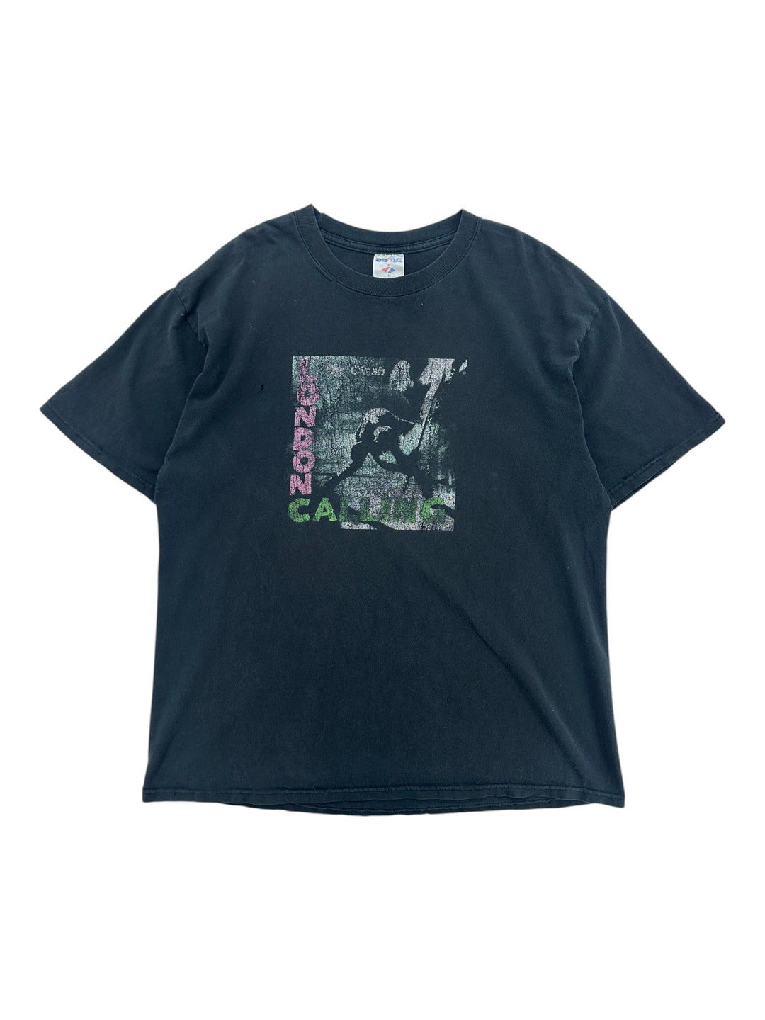 2000s The Clash London Calling Lyric T-shirt