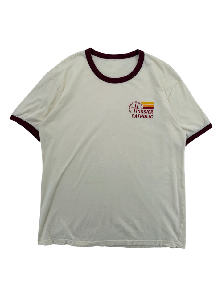 1970s Hoosier Catholic Newman Center Ringer T-shirt