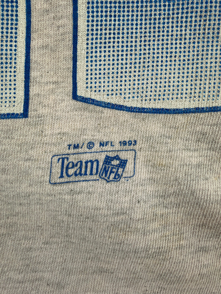 Exile Vintage 1993 NFL Buffalo Bills grey t-shirt with blue graphic detail