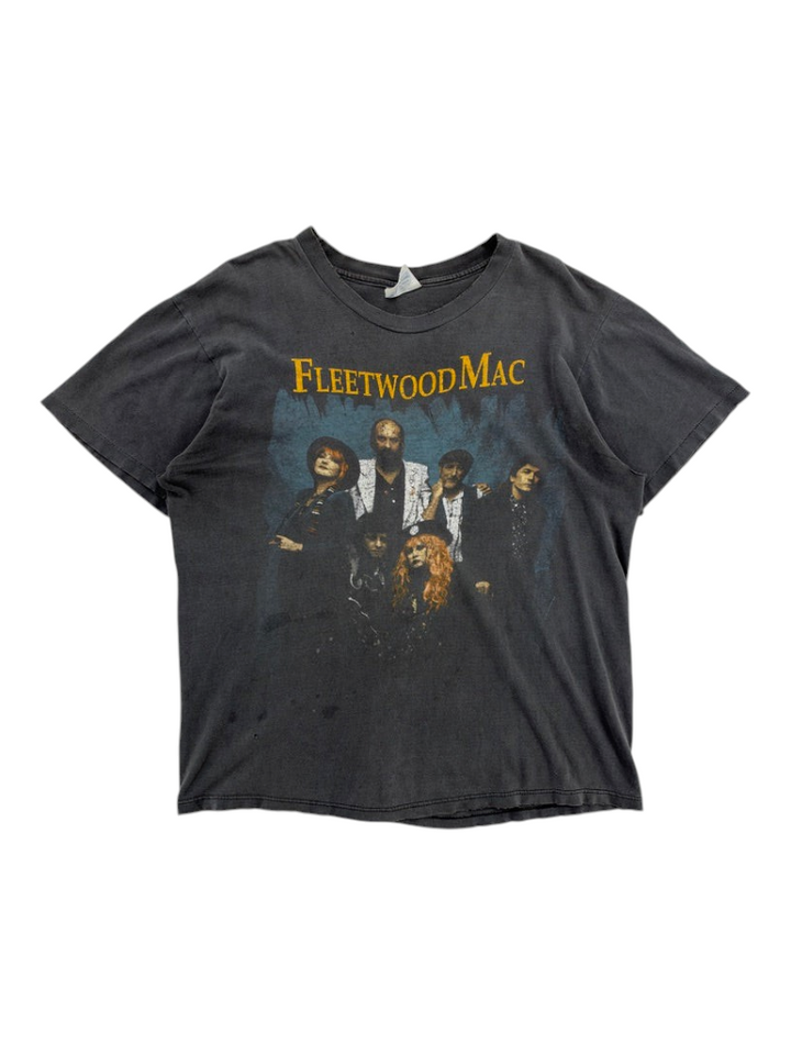 Exile Vintage 1990s Fleetwood Mac tour t-shirt in faded black cotton with band graphic print