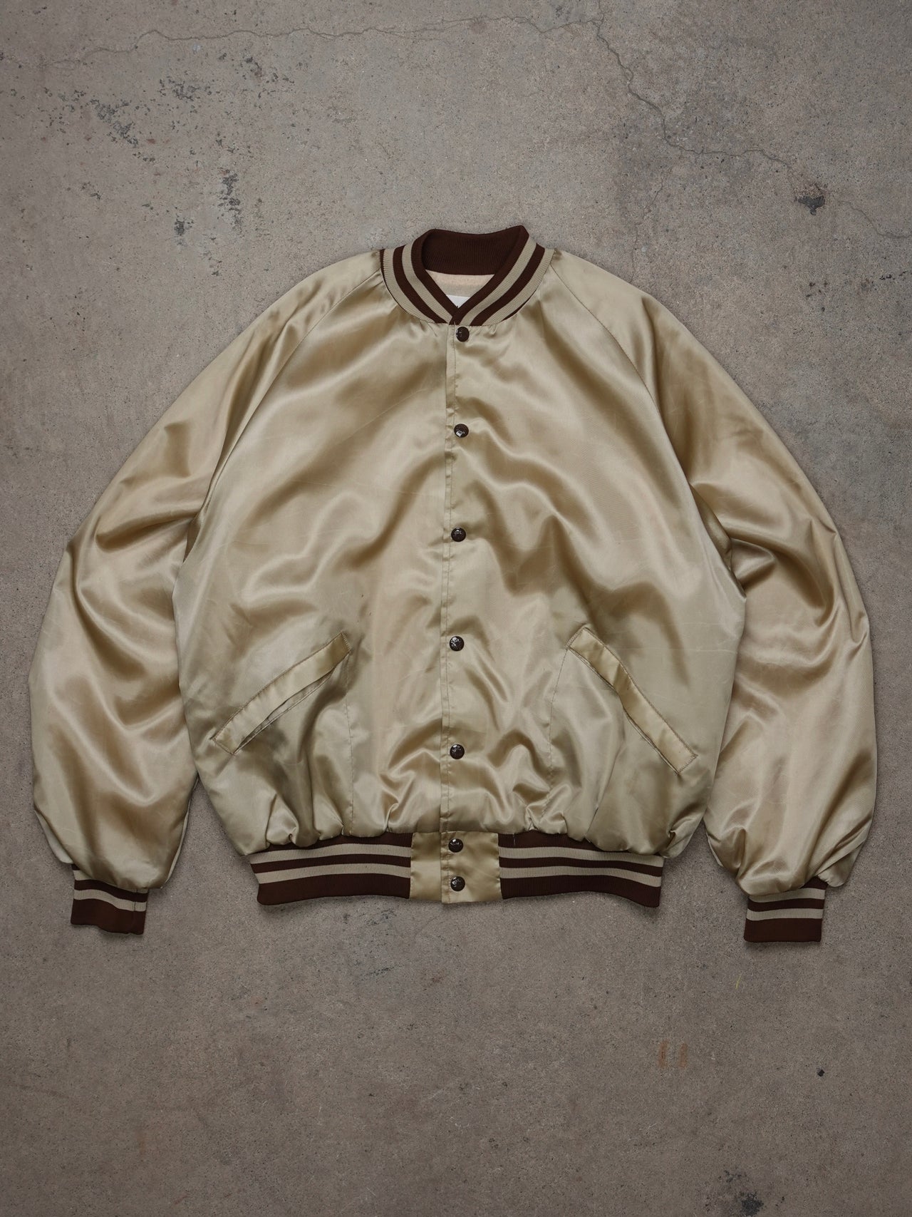 1980S - KING LOUIS SATIN BOMBER JACKET