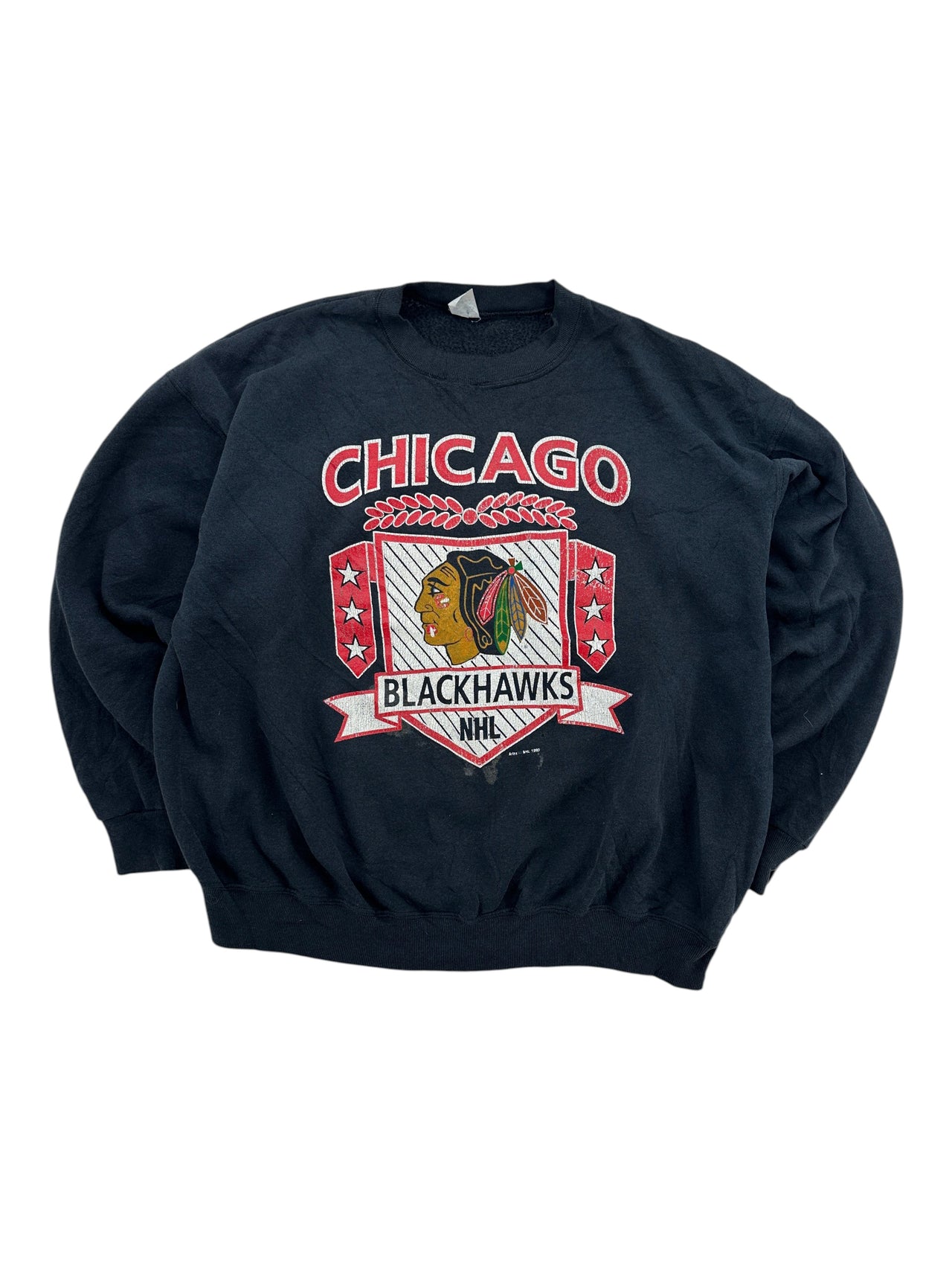 1990 Chicago Blackhawks Crewneck Sweater