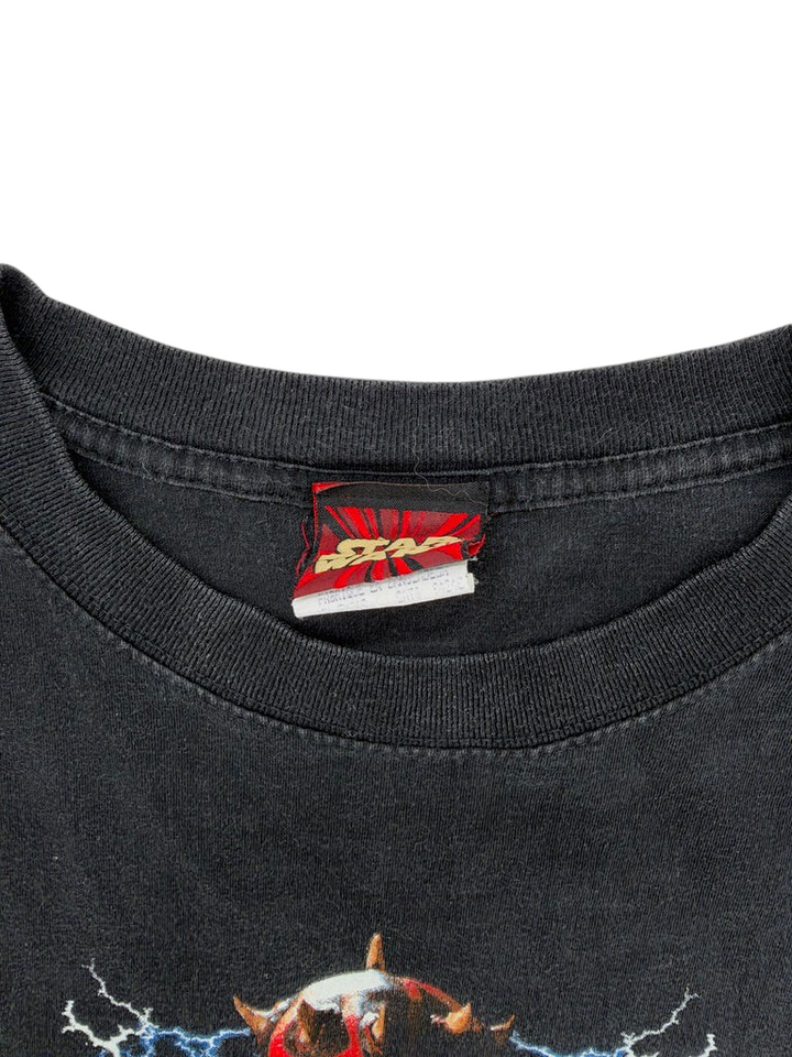 Exile Vintage black 1990s Star Wars Episode 1 vintage t-shirt featuring a branded neck label and crew neckline