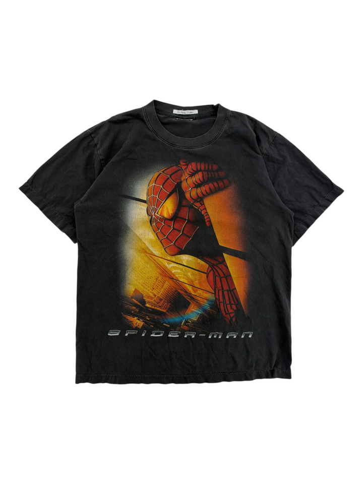 Exile Vintage 2002 Spider-Man movie graphic t-shirt in black with a large character print on the front