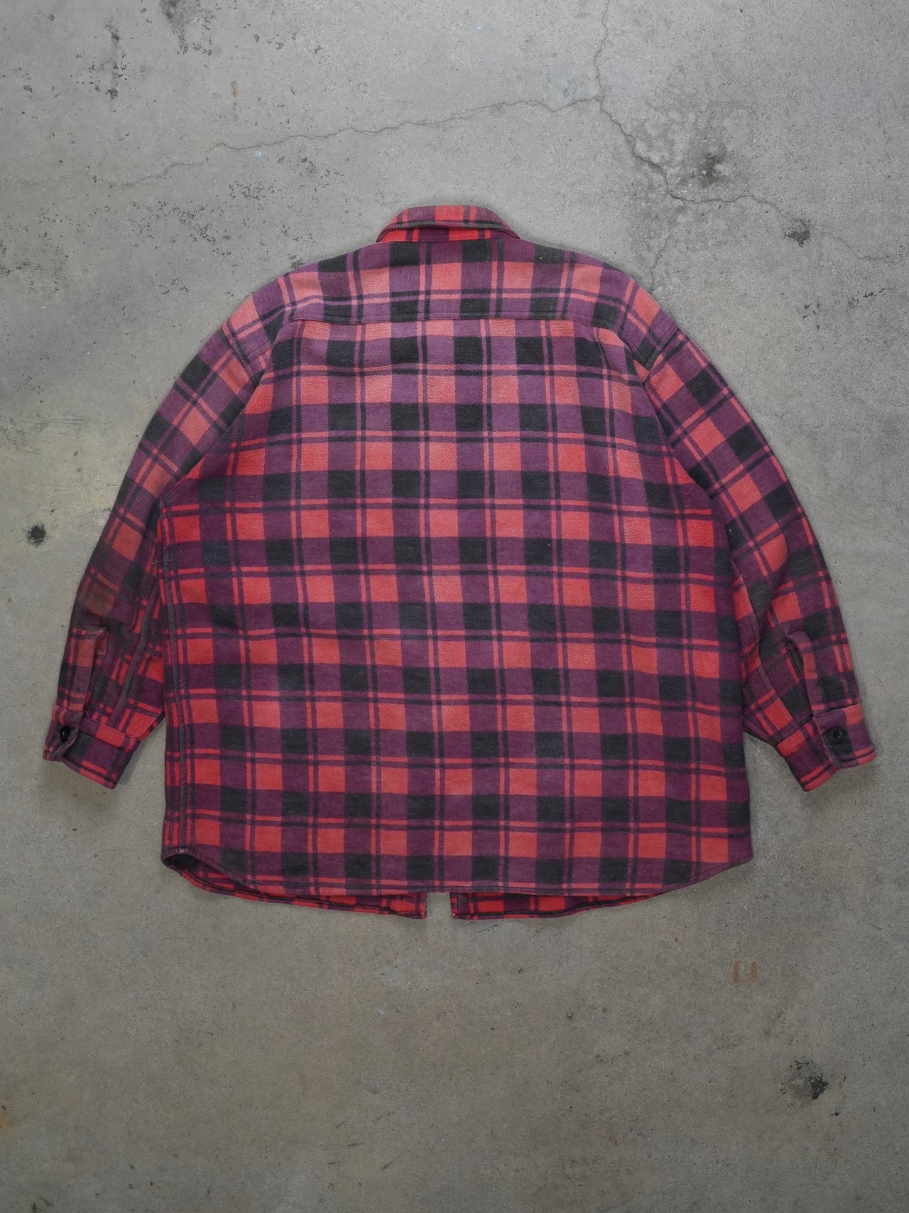 1990S - DICKIES HEAVY FLANNEL PLAID SHIRT