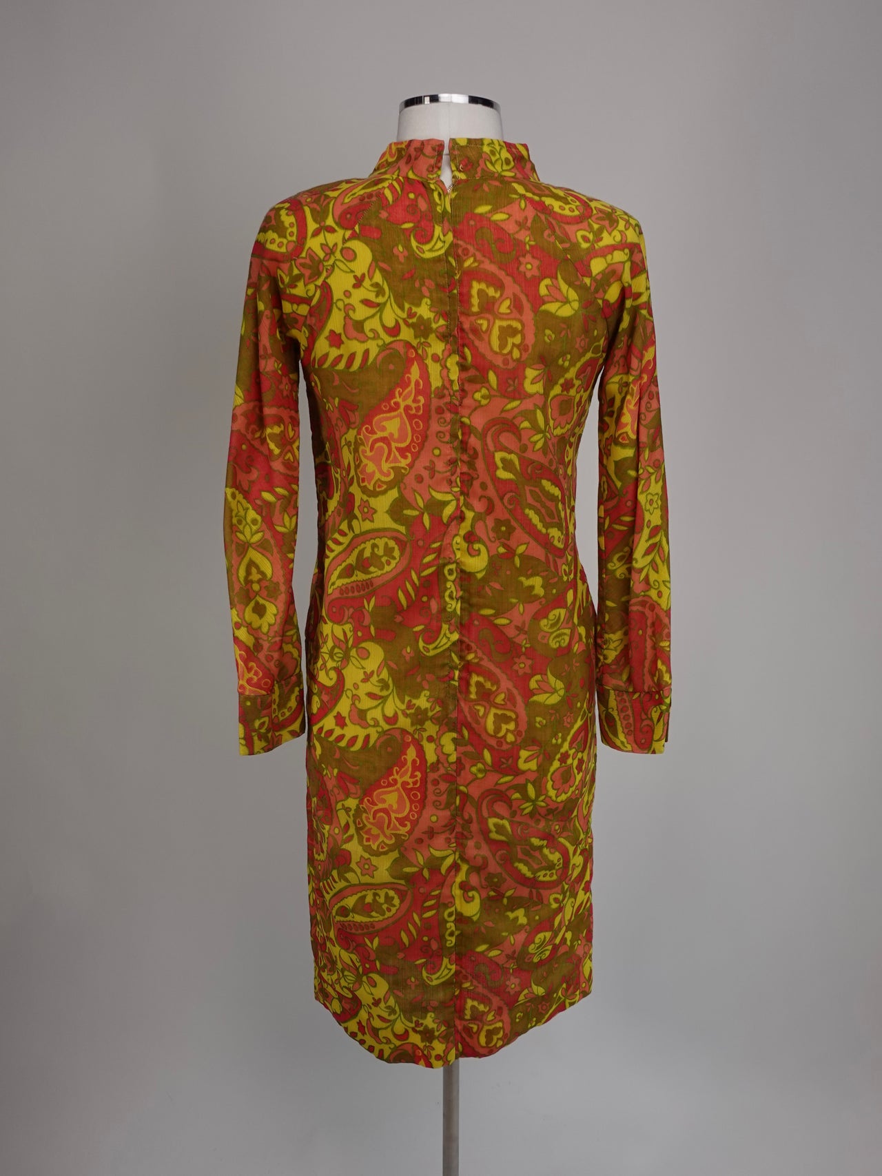 1960S - PAISLEY PARK PSYCHEDELIC PUCCI INSPIRED LONG SLEEVE SHIFT DRESS