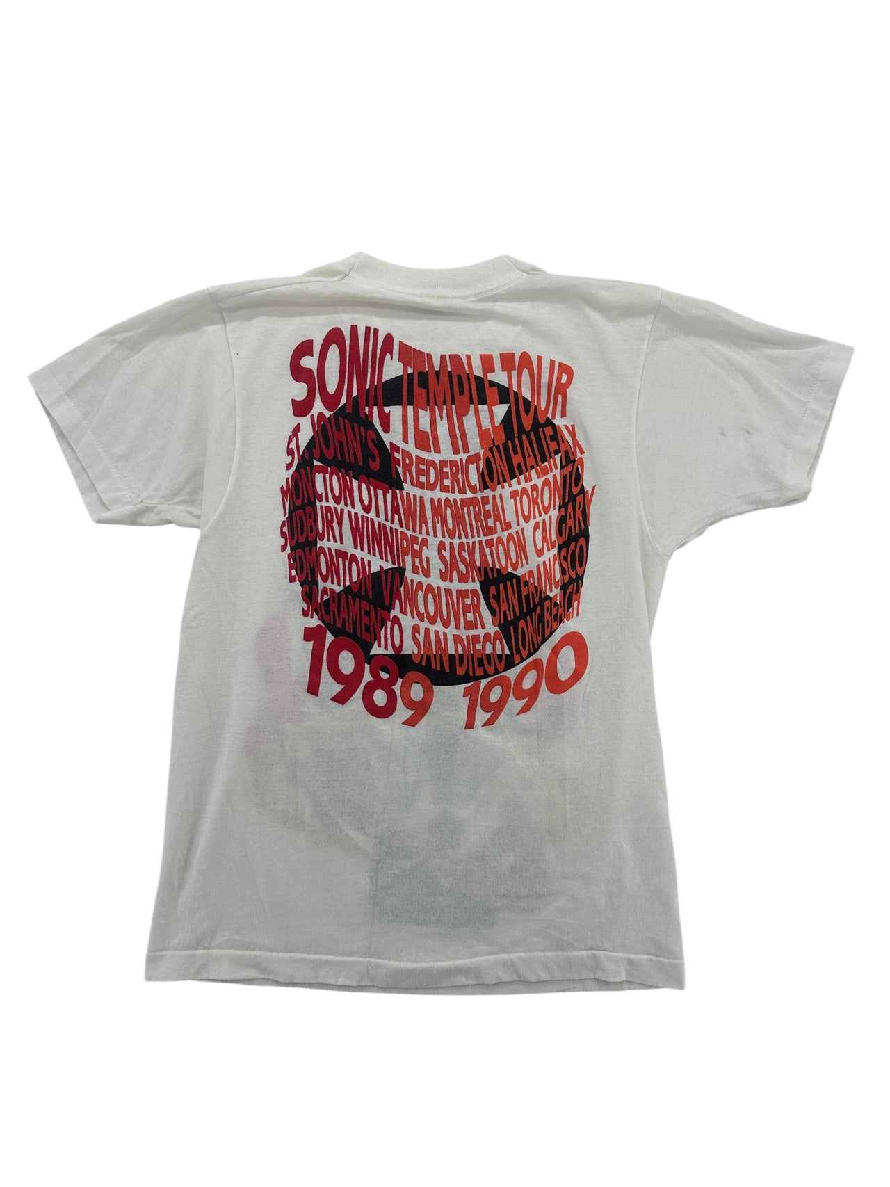 1980s The Cult "Sonic Temple" tour t-shirt