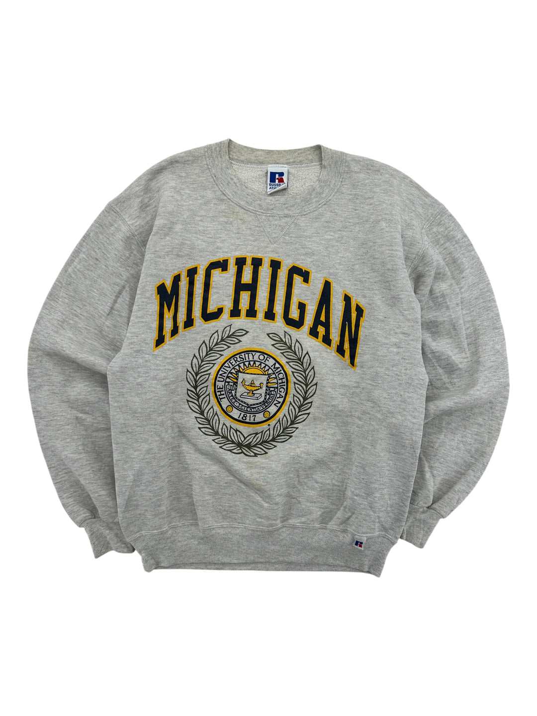 1990s The University Of Michigan Grey Crewneck