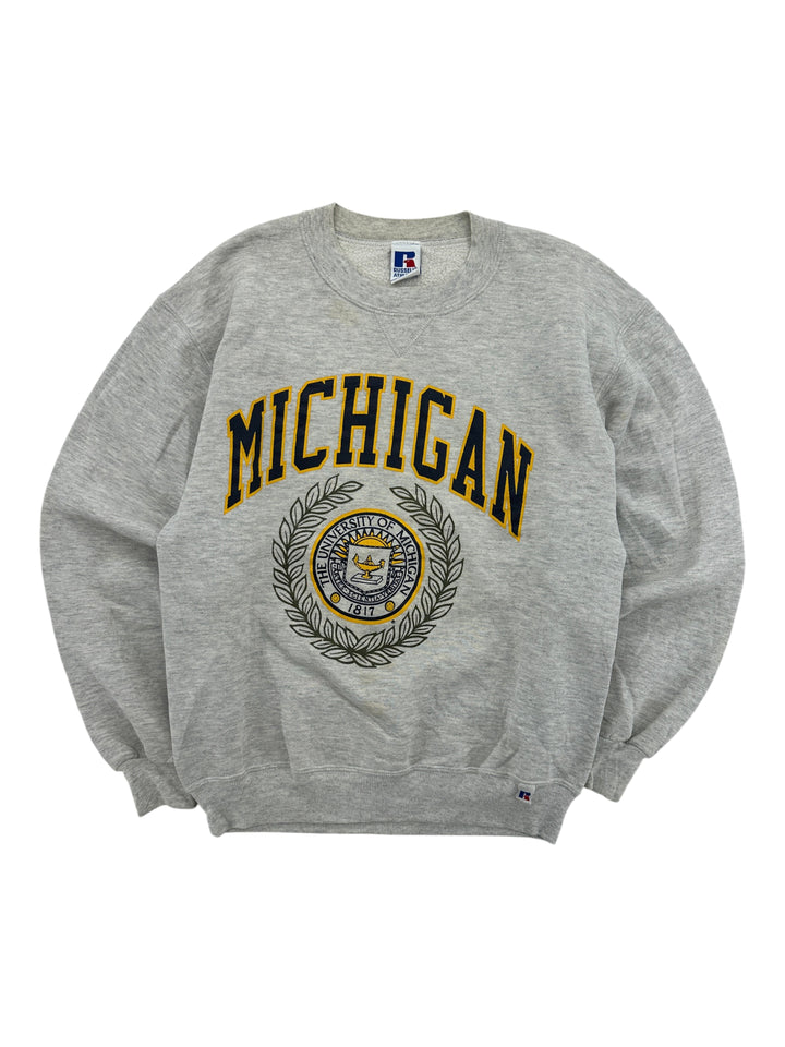 1990s The University Of Michigan Grey Crewneck