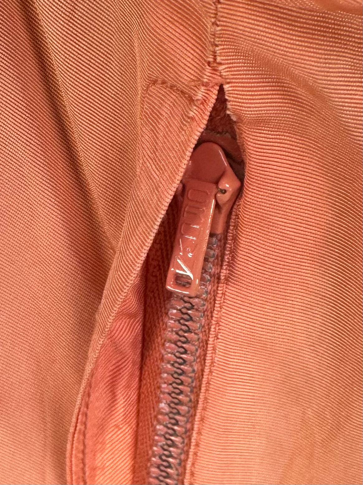 1930S/40S - PINK/APRICOT SILK/SATIN NIGHTGOWN