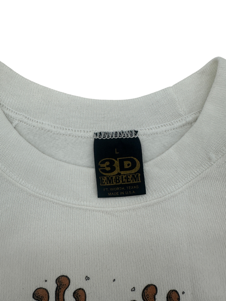 Exile Vintage 1990s Harley Davidson crewneck collar with 3D Emblem tag, size Large, made in USA