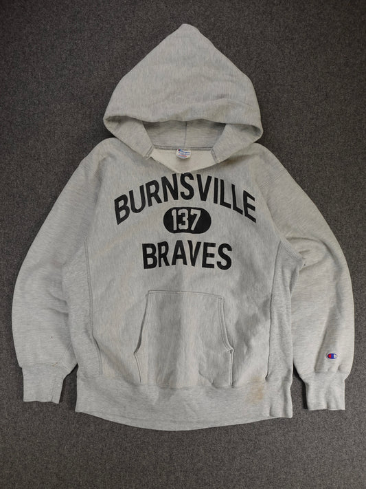 1980s - Champion Reverse Weave Hooded Sweatshirt
