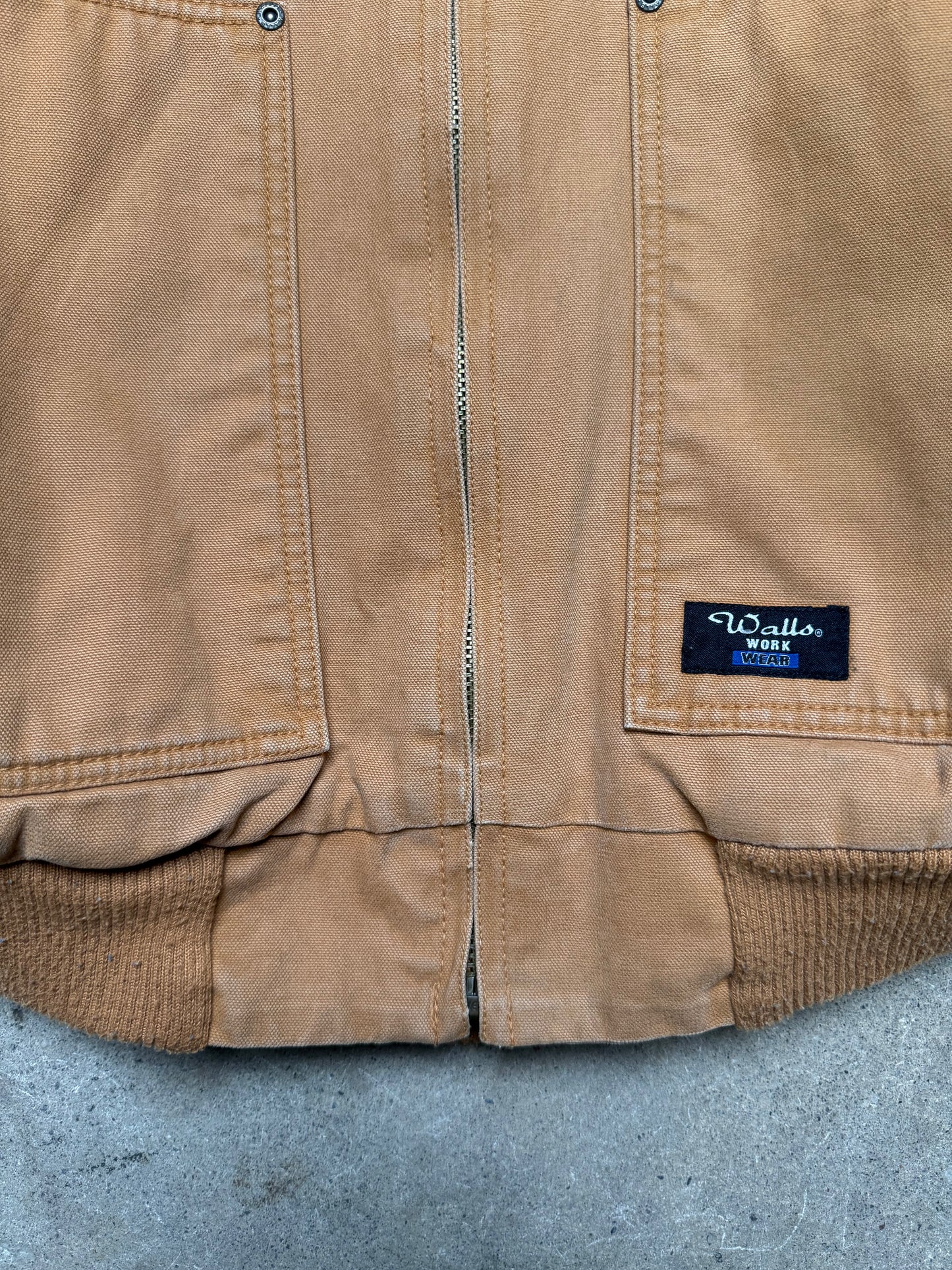 90S/2000S - WALLS DUCK CANVAS HOODED WORK JACKET