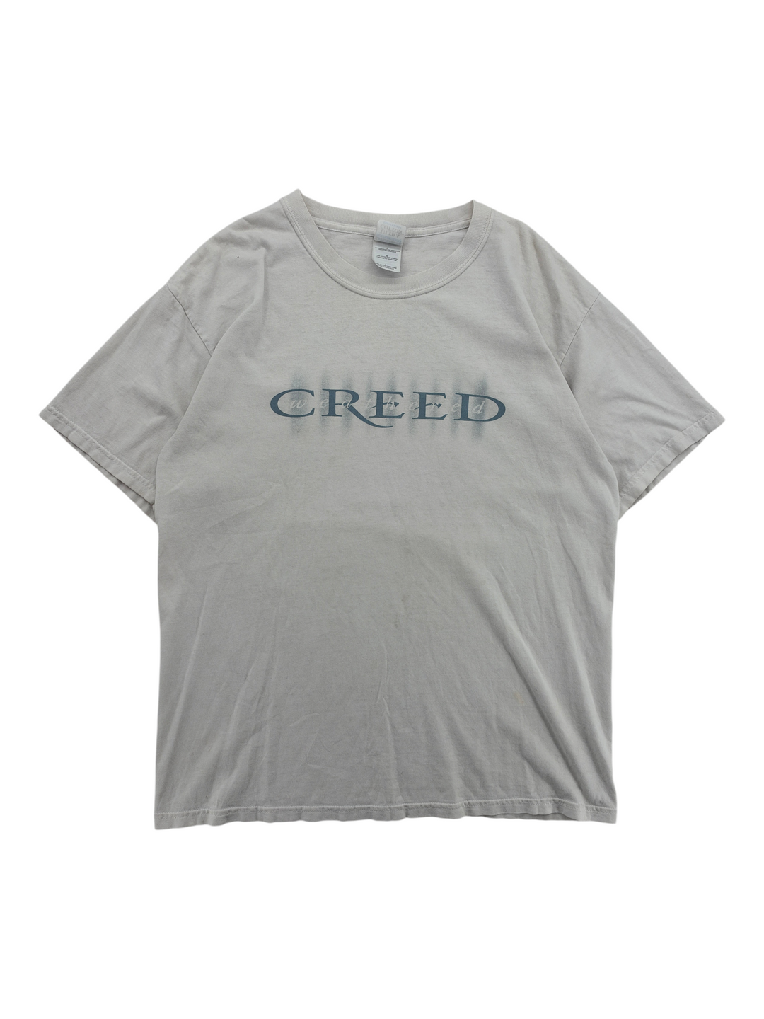 Exile Vintage 2001 Creed weathered grey cotton t-shirt with band logo graphic