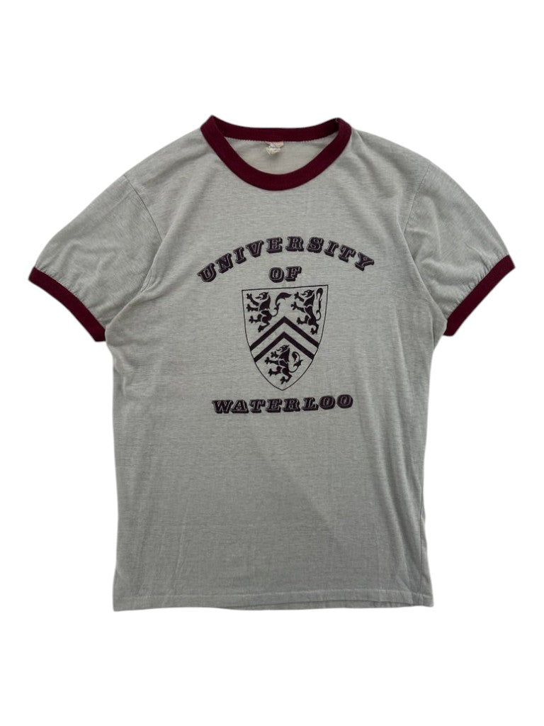 1980s University Of Waterloo Ringer T-shirt