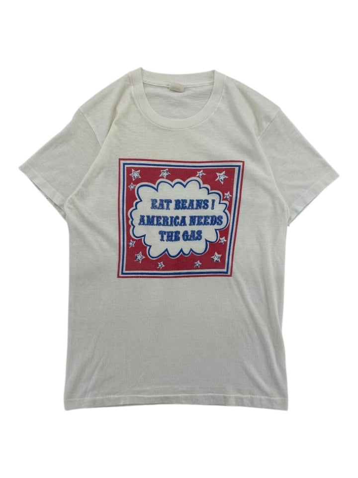 1980s Eat Beans America Needs The Gas T-shirt