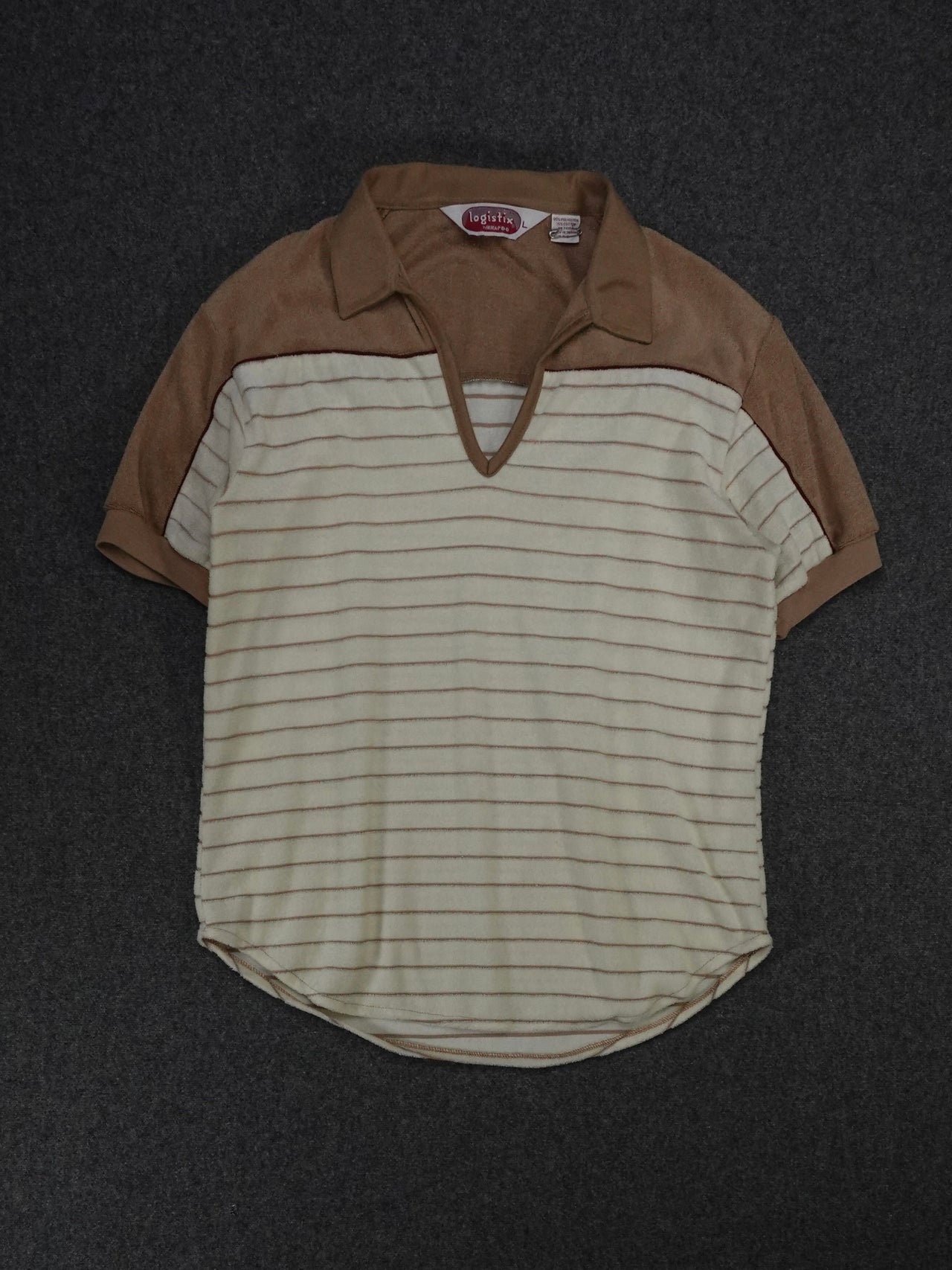 1970s - Logistix Terry Cloth Short Sleeve Pullover Shirt