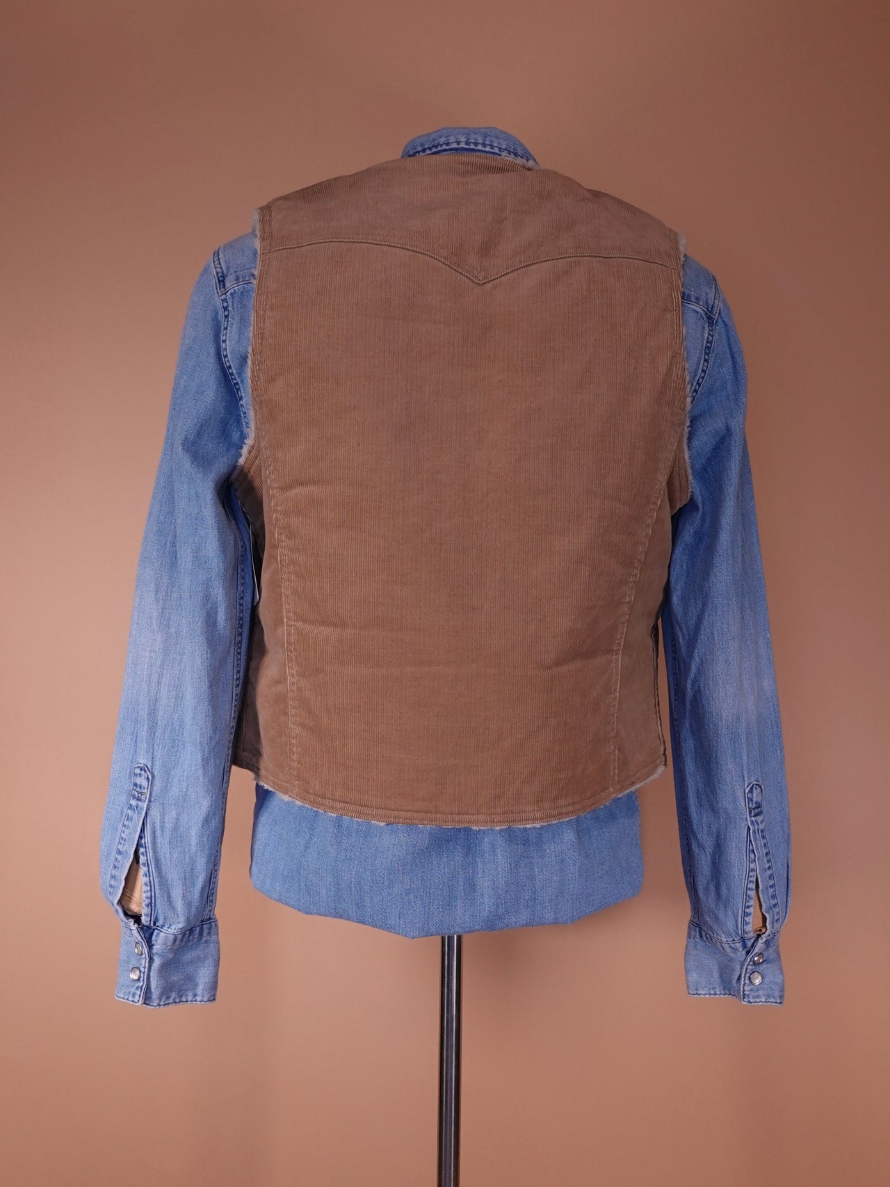 Vintage 1970s - Levis Corduroy Sherpa Vest
