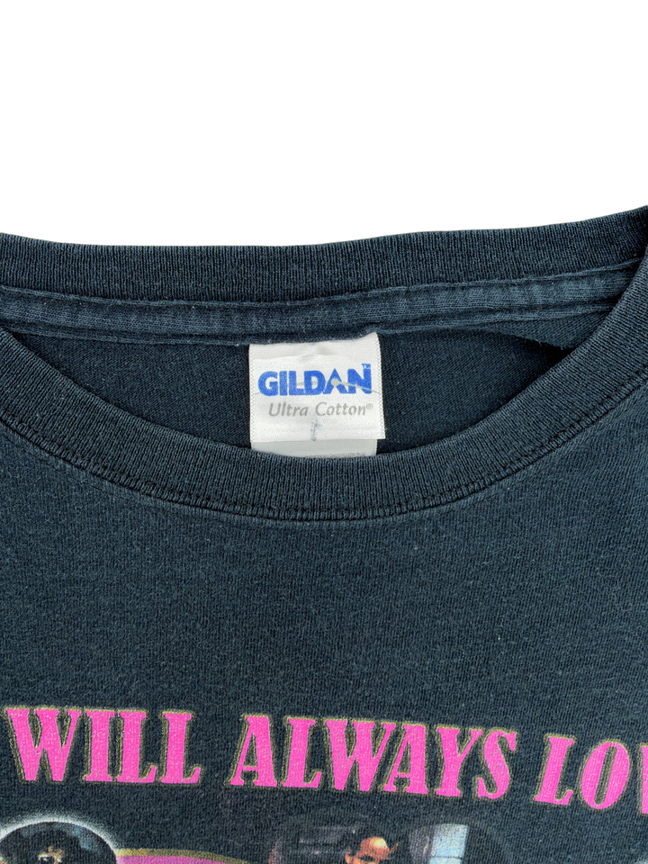 Exile Vintage black 2012 Whitney Houston memorial cotton t-shirt with Gildan tag