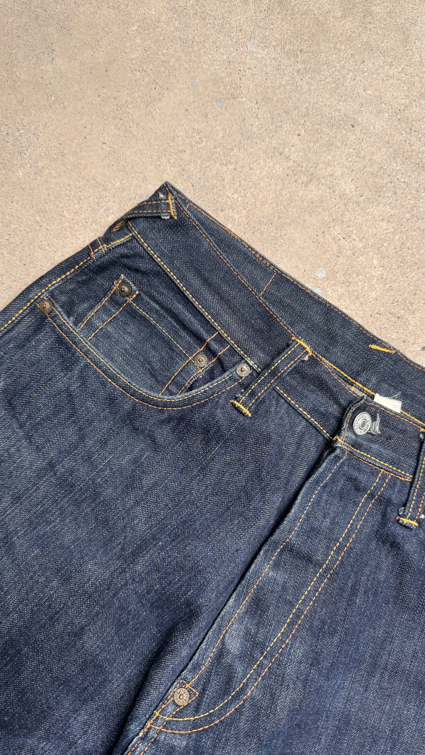 2000S - EVISU LOT 0001 JAPANESE SELVEDGE DENIM JEANS