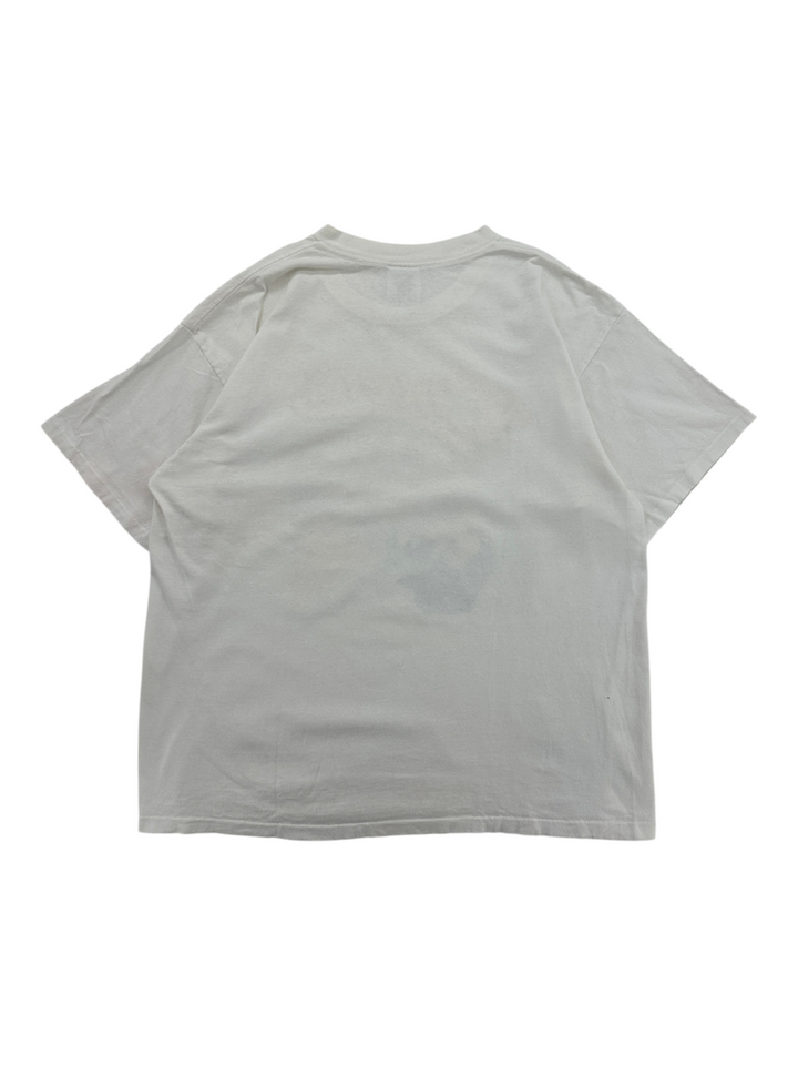 Exile Vintage 1990s Cheers Boston white t-shirt, back view of a classic crew neck cotton tee in size XL.