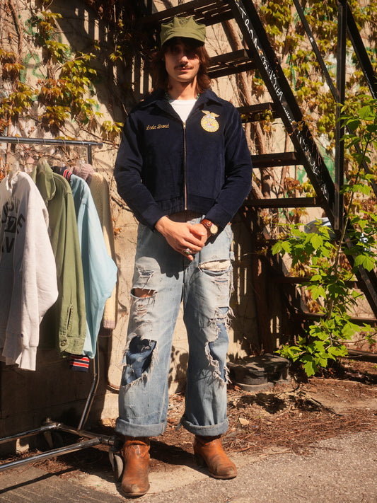 90s/2000s - FFA "Florida Seabreeze" Cropped Corduroy Work Jacket