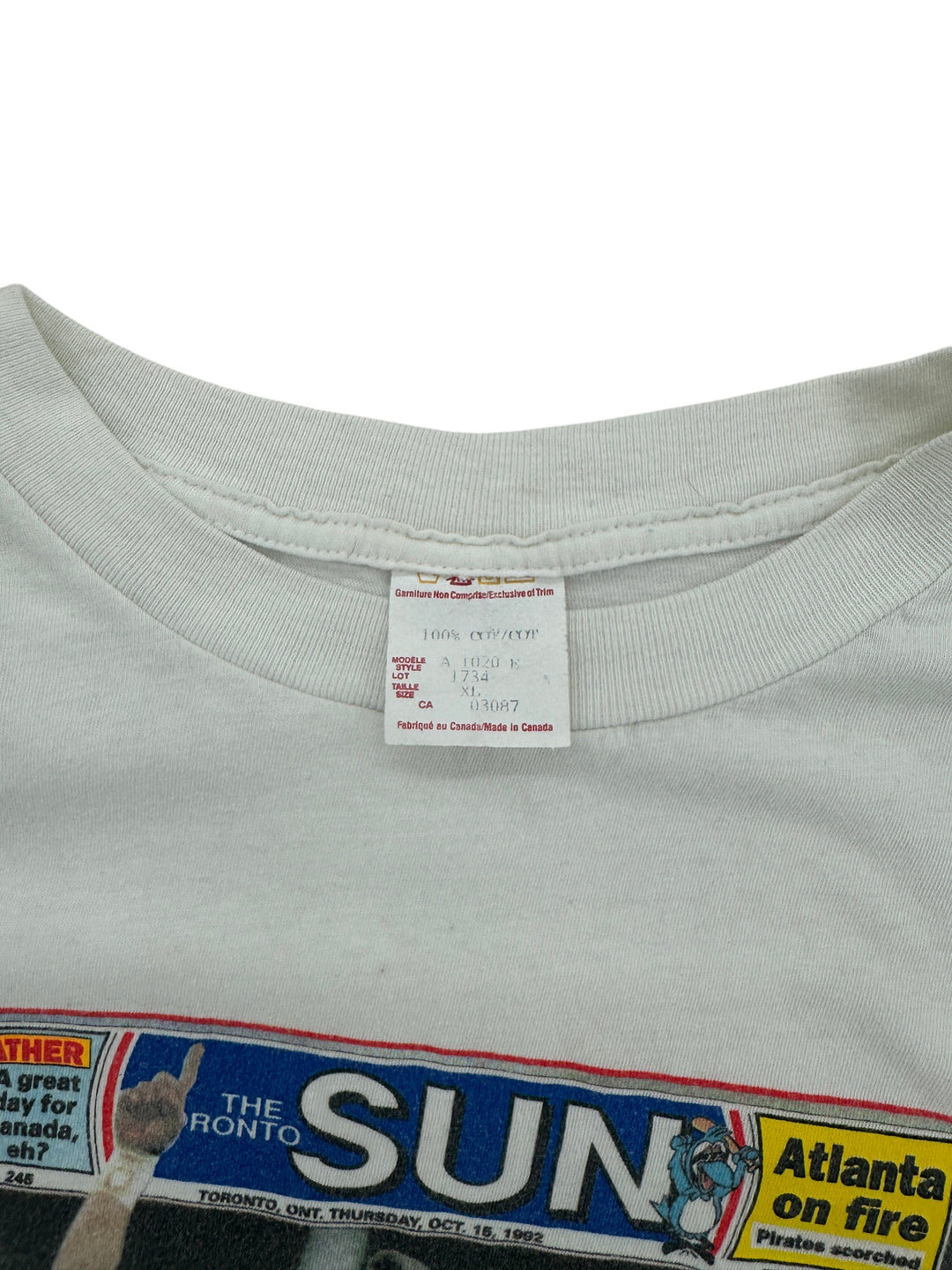 1990s Toronto Blue Jays Newspaper YES T-shirt