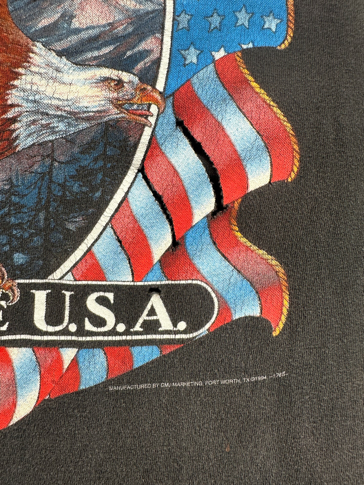 1990s Harley-Davidson Born In The USA 3D Emblem  T-shirt
